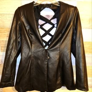 Leather Blazer